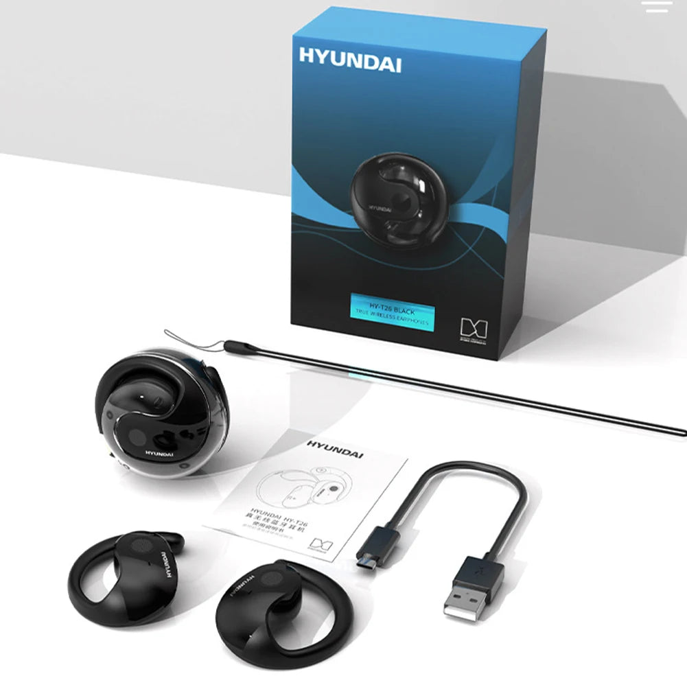 Language Translator Headphones Type-C Charging Simultaneous Interpretation Earphone Wireless Open-Ear Headphones for Travelers