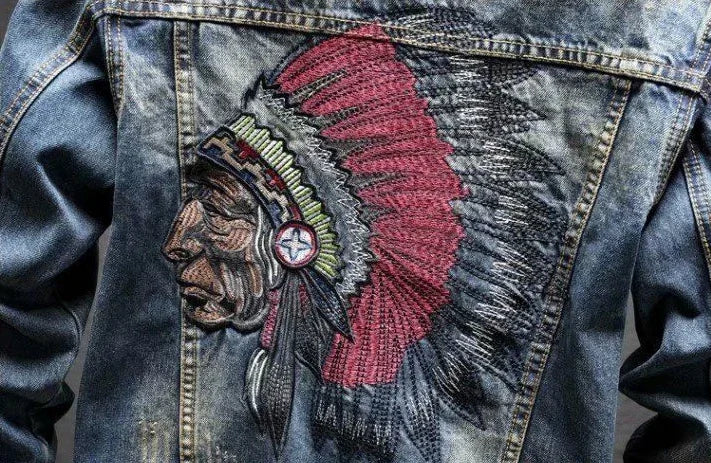 Trendy With Embroidery Autumn Male Jean Coats Designer Y2k Clothing Cheap Price Stylish Cowgirl Aesthetic Low Men's Denim Jacket