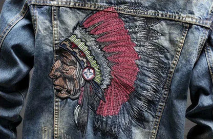 Trendy With Embroidery Autumn Male Jean Coats Designer Y2k Clothing Cheap Price Stylish Cowgirl Aesthetic Low Men's Denim Jacket