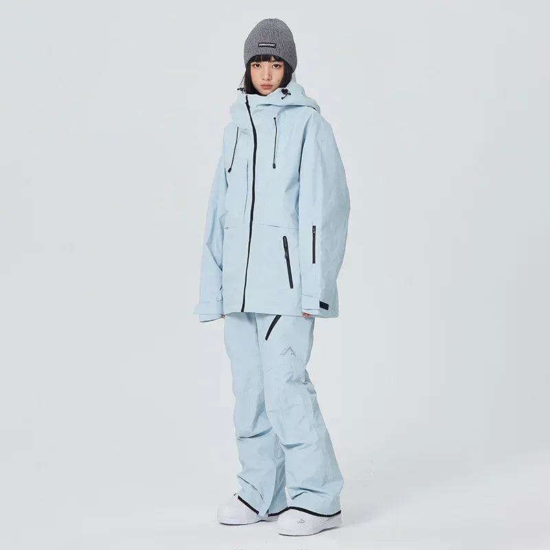 Snow Tracksuit 2025 New Winter Outdoor Ski Suits Men Snowboard Clothes Pant Sport Women Warm Waterproof Windproof Skiing Set